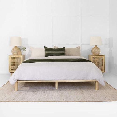 NATURAL MONTY PREMIUM WOODEN BED BASE