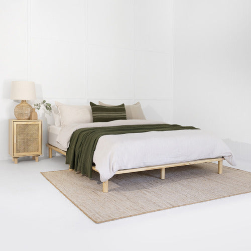 NATURAL MONTY PREMIUM WOODEN BED BASE