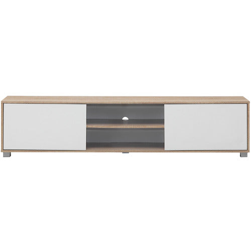 CORE LIVING 180CM NATURAL & WHITE AVERY TV UNIT