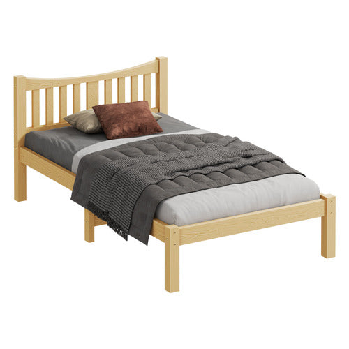 HOXTON ROOM NATURAL CARMILLA PINE WOOD BED FRAME