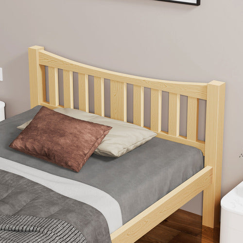 HOXTON ROOM NATURAL CARMILLA PINE WOOD BED FRAME