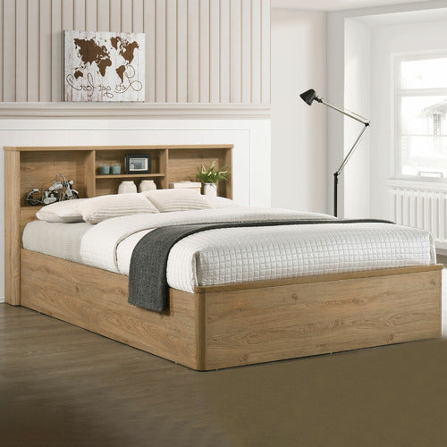 CORE LIVING ANDERSON QUEEN BED WITH BOOKCASE HEADBOARD
