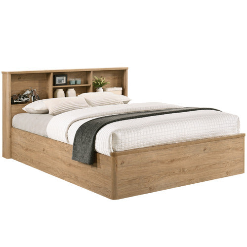 CORE LIVING ANDERSON QUEEN BED WITH BOOKCASE HEADBOARD