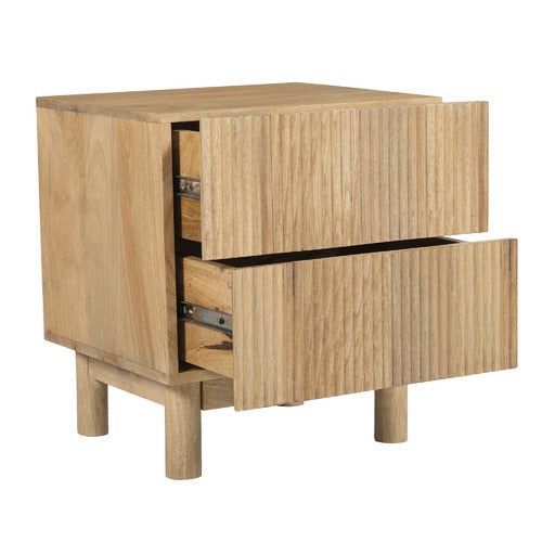 NATURAL ANIKA MANGO WOOD BEDSIDE TABLE