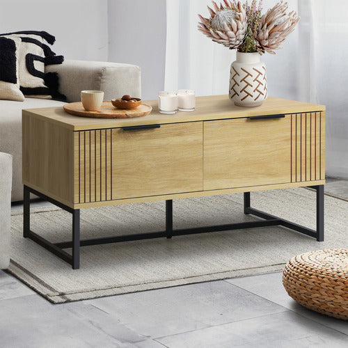 LIVING FUSION NATURAL BRANDY COFFEE TABLE