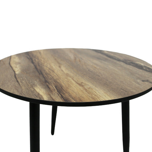 NATURALLY PROVINICIAL NATURAL CORSHA ROUND OUTDOOR COFFEE TABLE