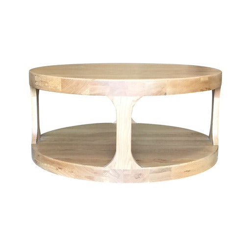 HAMILTON FURNITURE NATURAL FRANZ OAK WOOD COFFEE TABLE