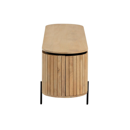 LINEA FURNITURE NATURAL GRETA MANGO WOOD ENTERTAINMENT UNIT