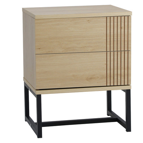 LIVING FUSION NATURAL MICHAELA BEDSIDE TABLE