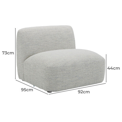 NATURAL MOAB ARMLESS LOUNGE CHAIR