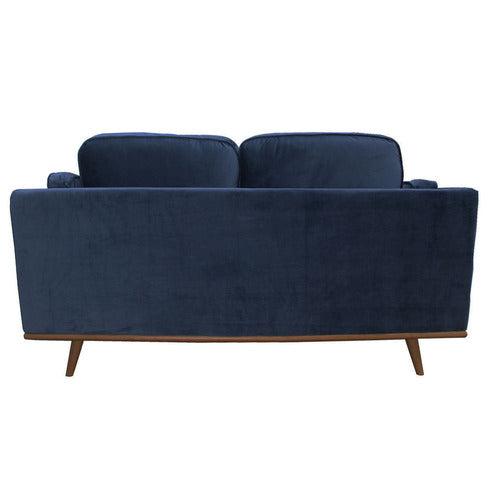 SOUTHERN STYLERS NAVY BROOKLYN 2 SEATER VELVET SOFA