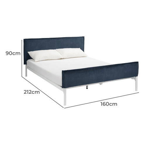 NAVY MONTAUK QUEEN BED