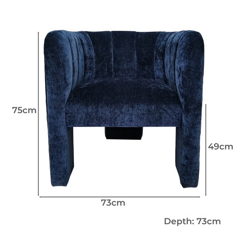 ELMBANK FURNITURE NAVY SHAE TUB CHAIR