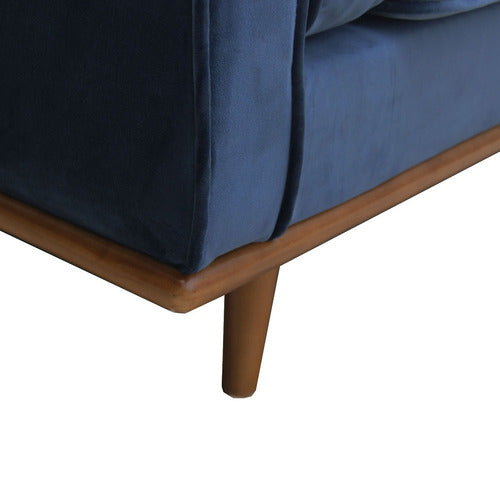 SOUTHERN STYLERS NAVY BROOKLYN 3 SEATER VELVET SOFA