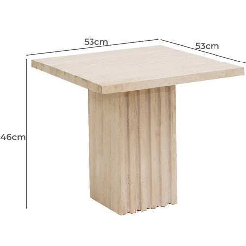 REXINGTON HOME NAYA TRAVERTINE COFFEE TABLE