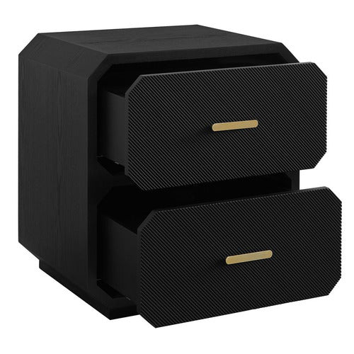 REXINGTON HOME NELSON 2 DRAWER BEDSIDE TABLE