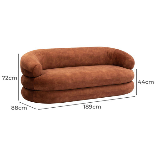 NEO 2 SEATER VELVET SOFA
