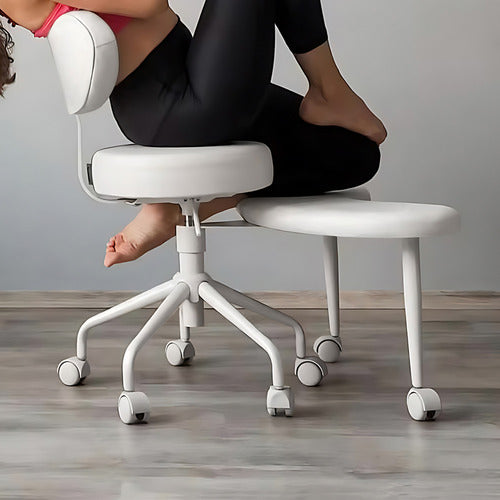 MODERN COLLECTIVE NEWPORT FAUX LEATHER MEDITATION CHAIR
