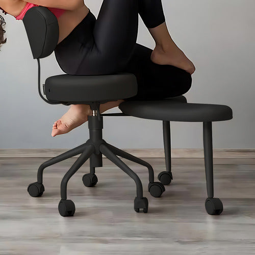 MODERN COLLECTIVE NEWPORT FAUX LEATHER MEDITATION CHAIR
