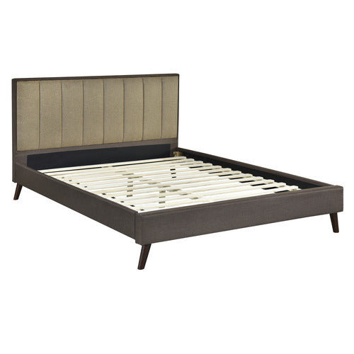 MIKASA FURNITURE NIGEL UPHOLSTERED PLATFORM BED