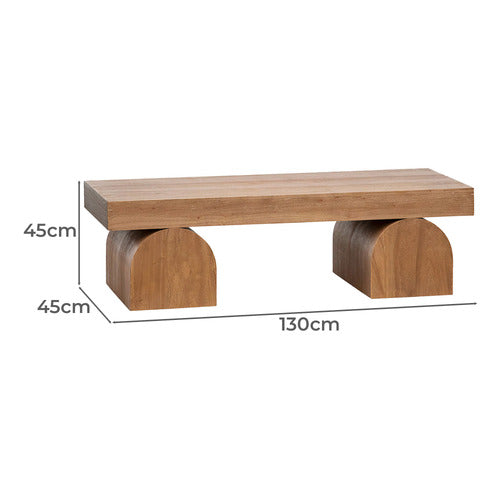 HARPER & HINDLEY NOAH ELM WOOD COFFEE TABLE