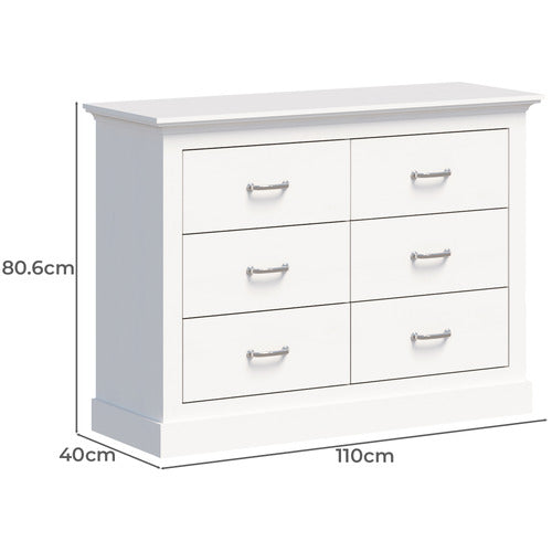 CAPE FURNITURE NOELLE 6 DRAWER CHEST