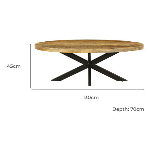 HOME & LIFESTYLE NOVA MANGO WOOD COFFEE TABLE
