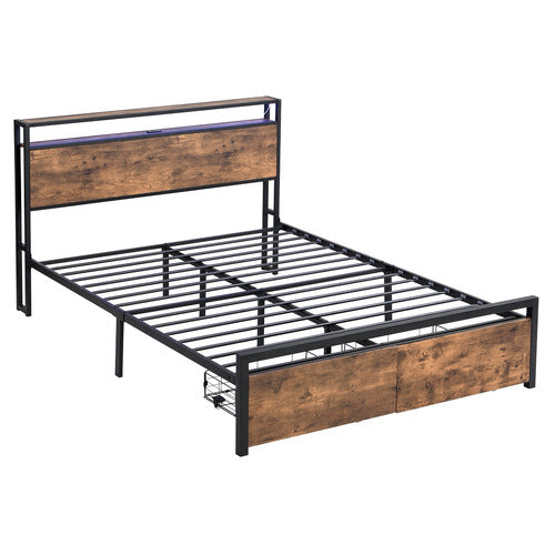 CASSINGTON HOME LINFORD BED WITH LED & DRAWERS