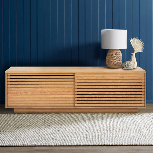 180CM XAVI OAK WOOD TV UNIT
