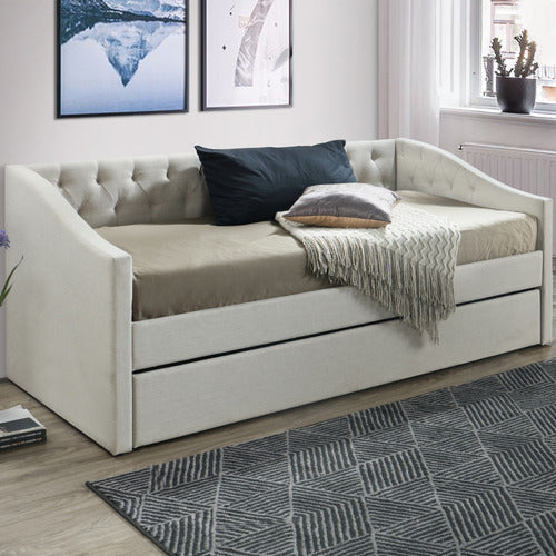 WESTERN DESIGNS OAT WHITE ALLEGRA SOFA DAYBED WITH TRUNDLE