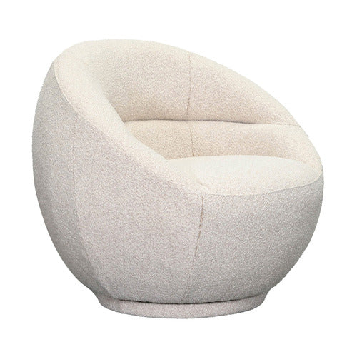 BROOKLYN AND BELLA CLARA BOUCLE SWIVEL ACCENT CHAIR