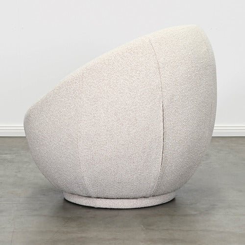 BROOKLYN AND BELLA CLARA BOUCLE SWIVEL ACCENT CHAIR