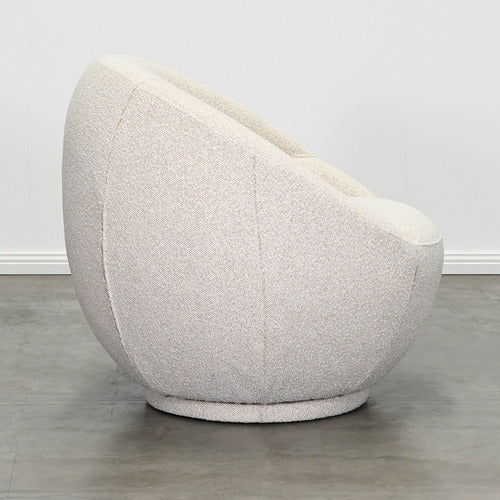 BROOKLYN AND BELLA CLARA BOUCLE SWIVEL ACCENT CHAIR