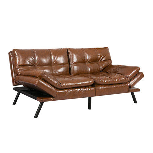OAKLEIGH HOME OLARP 3 SEATER PU LEATHER SOFA BED