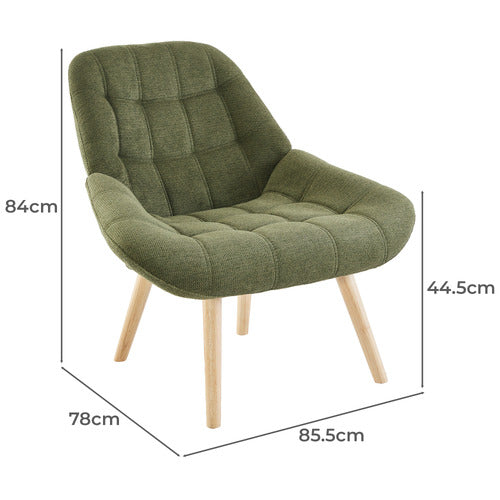 CASSINGTON HOME BRITTANY RUBBERWOOD ACCENT CHAIR
