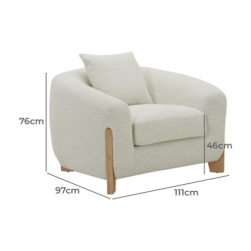 OLIVIA BOUCLE ARMCHAIR