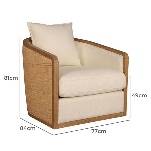 ELMBANK FURNITURE OLLIE SWIVEL ACCENT CHAIR