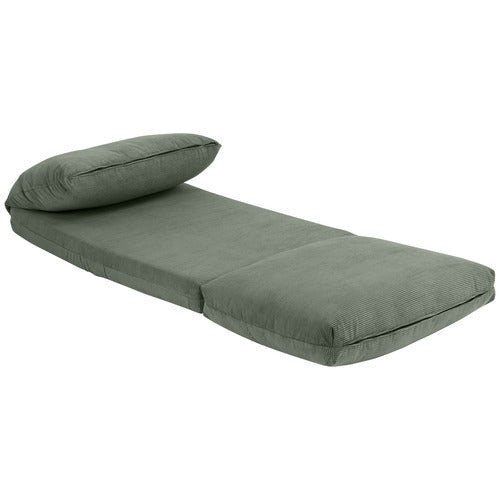 OLLY CORDUROY LOUNGE CHAIR SINGLE SOFA BED