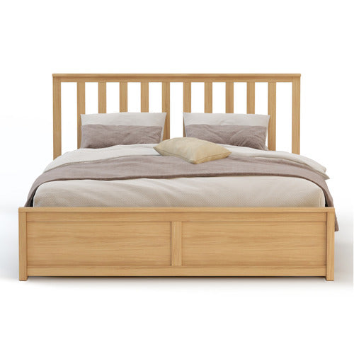 RAWSON & CO OLSEN PINE WOOD GAS LIFT STORAGE BED FRAME