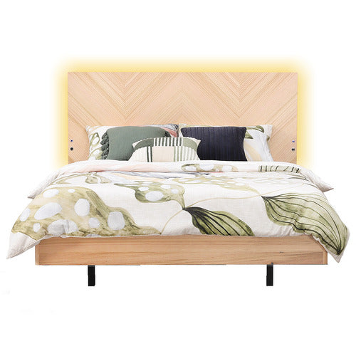 EVERGREEN HOME OMHIVE QUEEN BED WITH LED & CHARGING STATION