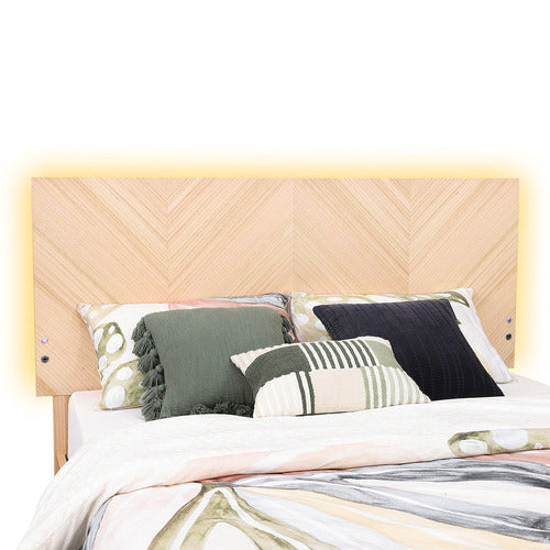 EVERGREEN HOME OMHIVE QUEEN BED WITH LED & CHARGING STATION