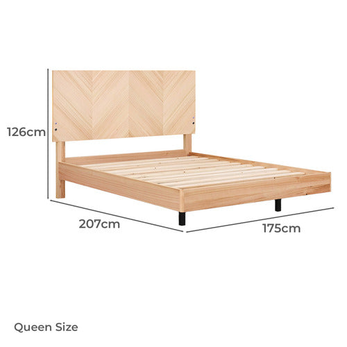 EVERGREEN HOME OMHIVE QUEEN BED WITH LED & CHARGING STATION