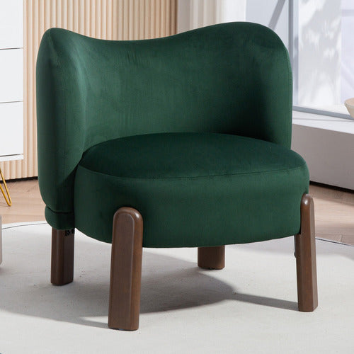 EVIE HOME ORION VELVET ACCENT CHAIR