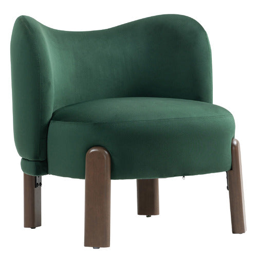 EVIE HOME ORION VELVET ACCENT CHAIR