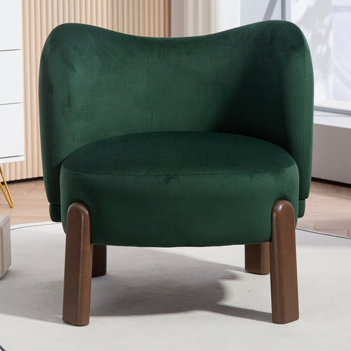 EVIE HOME ORION VELVET ACCENT CHAIR
