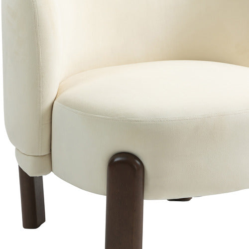 EVIE HOME ORION VELVET ACCENT CHAIR