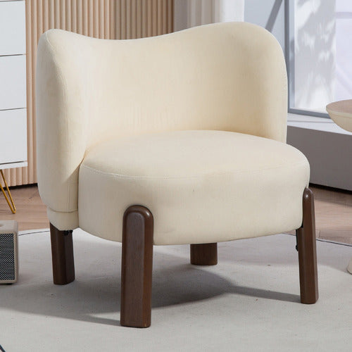 EVIE HOME ORION VELVET ACCENT CHAIR