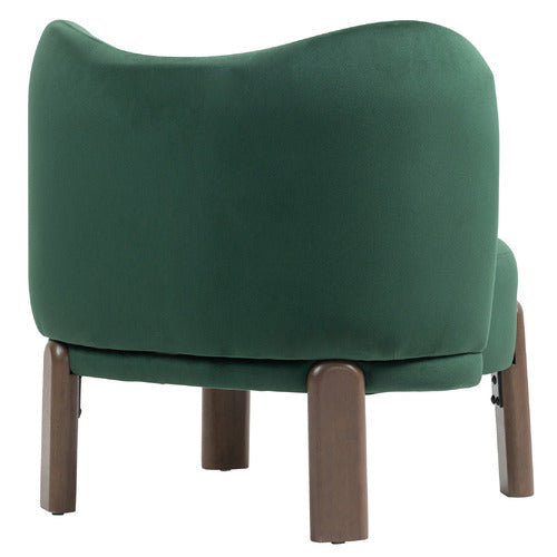 EVIE HOME ORION VELVET ACCENT CHAIR