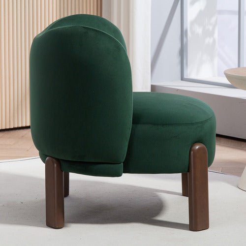 EVIE HOME ORION VELVET ACCENT CHAIR