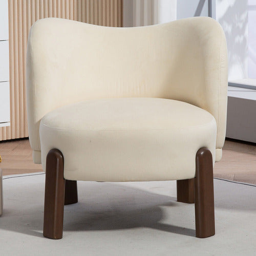 EVIE HOME ORION VELVET ACCENT CHAIR